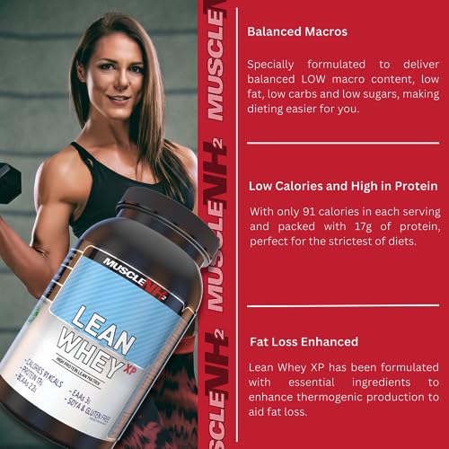 MuscleNh2 Lean Whey XP Diet Whey Protein Powder, Low Fat and Sugar, High Protein MuscleNh2Buy Supplements Australia