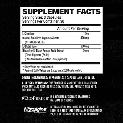 N.O. XT Nitric Oxide Supplement with Nitrosigine L Arginine & L Citrulline for Muscle Growth Jacked FactoryBuy Supplements Australia