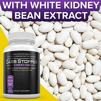 Carb Stopper Extreme (3 Bottles Maximum Strength, Natural Carbohydrate and Starch Carb Stopper ExtremeBuy Supplements Australia