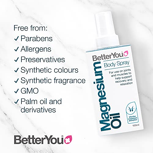 BetterYou Magnesium Oil Body Spray, Pure and Natural Source of Magnesium Chloride BetterYouBuy Supplements Australia