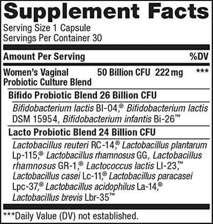 Renew Life Women's Probiotic Capsules, 50 Billion CFU Guaranteed, Supports pH Balance Renew LifeBuy Supplements Australia