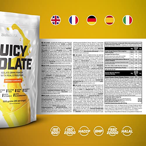 BioTechUSA Juicy Isolate | Gluten-Free, Lactose-Free, Sugar-Free | Refreshing Protein Soft Drink BioTechUSABuy Supplements Australia