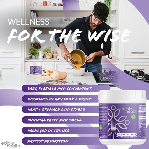 Premium Collagen Powder. Types 1 and 3, Protein Peptides, 18 Amino Acids. 400g. Edible HealthBuy Supplements Australia
