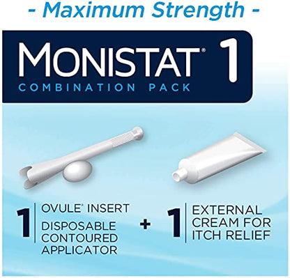 Monistat 1-Day | Day or Night Combination | Yeast Infection Treatment, Prefilled, 1 Pack MonistatBuy Supplements Australia