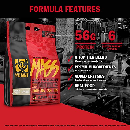 MUTANT Mass Weight Gainer Protein Powder, High-Calorie Workout Shakes MutantBuy Supplements Australia