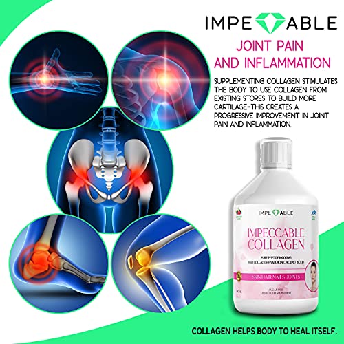 IMPECCABLE Collagen 10.000mg hydrolyzed Sugar Free Liquid Marine Collagen | Supplements for Women and Men ImpeccableBuy Supplements Australia