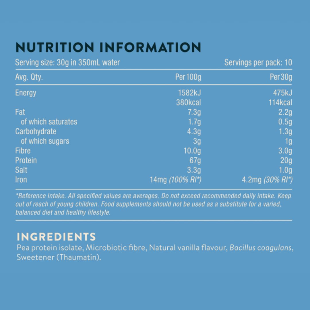 Nuzest - Protein + Microbiotics – Gut Health - Plant Protein Powder - French Vanilla, 300g (10 Servings) NuzestBuy Supplements Australia