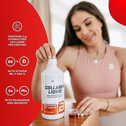 BioTechUSA Collagen Liquid, Flavored Dietary Supplement Drink with Collagen, Vitamins BioTechUSABuy Supplements Australia