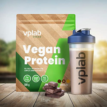 VPlab Vegan Protein Powder 500g - 16 Servings, 100% Plant Based and Natural Vegan Protein Shake vplab nutritionBuy Supplements Australia