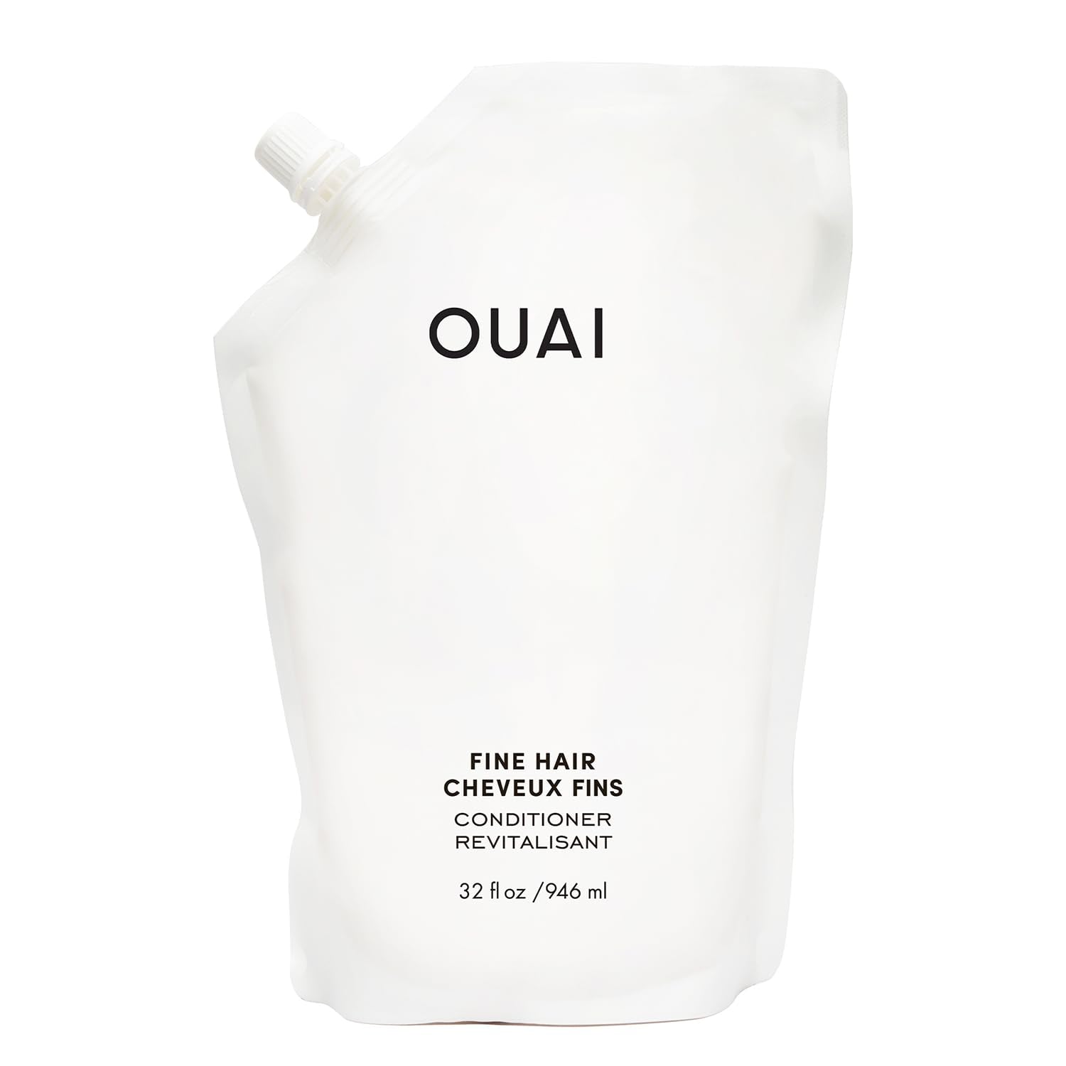 OUAI Fine Hair Conditioner Refill - Volumizing Conditioner Made with Keratin, Biotin and Chia Seed Oil - Adds Softness, Bounce and Volume - Free from Parabens, Sulfates, and Phthalates (32 Oz) OUAIBuy Supplements Australia
