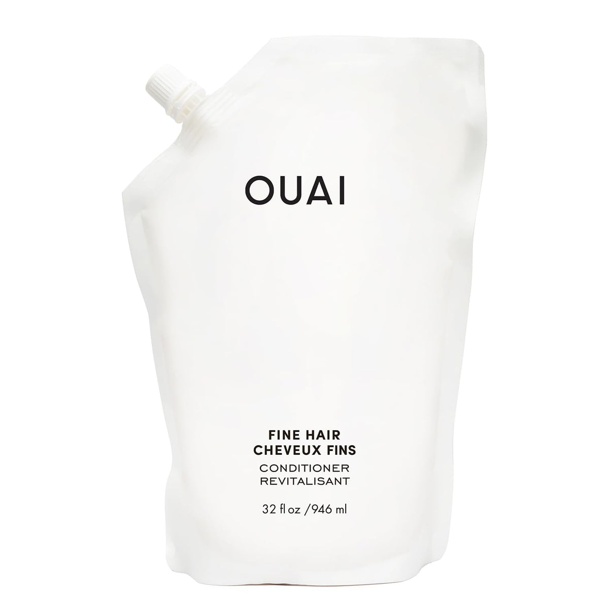 OUAI Fine Hair Conditioner Refill - Volumizing Conditioner Made with Keratin, Biotin and Chia Seed Oil - Adds Softness, Bounce and Volume - Free from Parabens, Sulfates, and Phthalates (32 Oz) OUAIBuy Supplements Australia