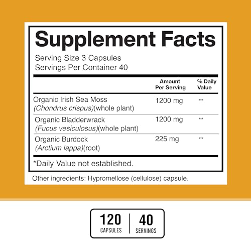 American Standard Supplements Irish Sea Moss 1200mg, Bladderwrack 1200mg American Standard SupplementsBuy Supplements Australia