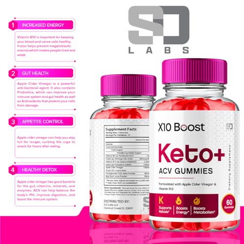 (2 Pack) X10 Boost Keto ACV Gummies Advanced Weight Loss, X10 Boost Keto S.O LabsBuy Supplements Australia
