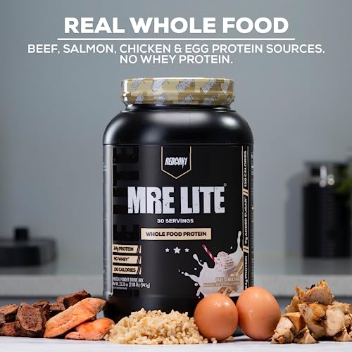 REDCON1 MRE Lite Whole Food Protein Powder, Blueberry Cobbler - Low Carb & Whey REDCON1Buy Supplements Australia