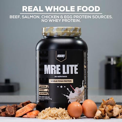 REDCON1 MRE Lite Whole Food Protein Powder, Blueberry Cobbler - Low Carb & Whey REDCON1Buy Supplements Australia