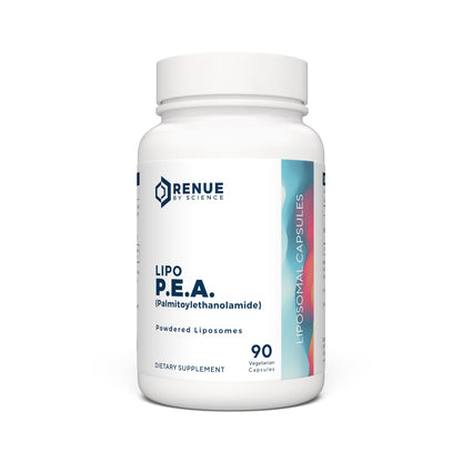 Renue By Science P.E.A | Liposomal Pea Palmitoylethanolamide Supplement | 90 P.E.A Capsules - 250mg Palmitoylethanolamide per Serving | Non-GMO | Made in The USA & Third-Party Tested Renue By ScienceBuy Supplements Australia