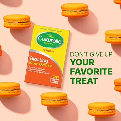 Culturelle Bloating & Gas Defense, Digestive Enzymes & Probiotics for Digestive Health, 30 Capsules, Supports Occasional Indigestion & Discomfort CulturelleBuy Supplements Australia