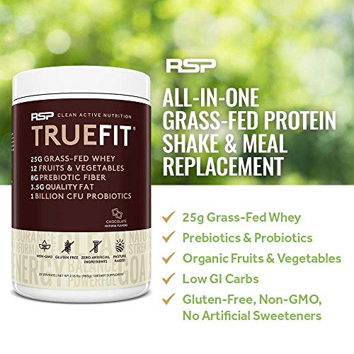 RSP NUTRITION AminoLean Pre Workout Energy (Pink Lemonade 30 Servings) with TrueFit Protein Powder (Chocolate 2 LB)