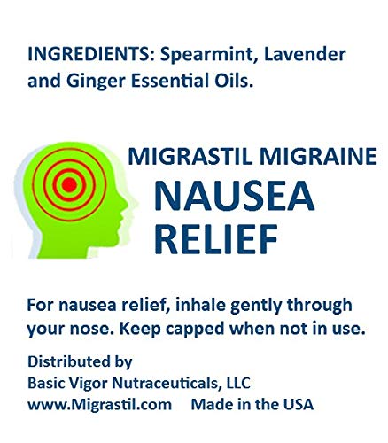 Basic Vigor Migrastil Inhaler (Pack of 2) - Pocket Size Aromatherapy Inhaler for Queasiness Basic VigorBuy Supplements Australia