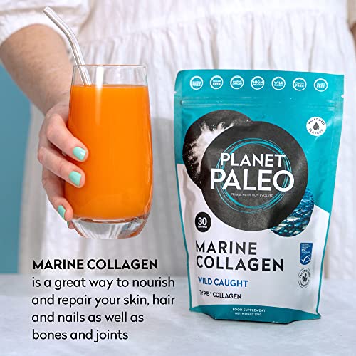 Pure Marine Collagen Powder (60 Servings, 450g) | for Healthy Skin, Hair and Nails, and Gut Health Planet PaleoBuy Supplements Australia