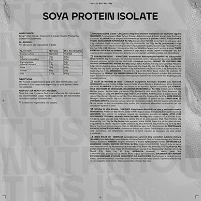 Bulk Soya Protein Isolate Powder, Vegan Protein Shake, Chocolate, 1 kg BulkBuy Supplements Australia