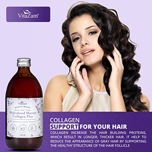 Diamond Elixir Marine Liquid Collagen Type 1 & 3 Hydrolysed Collagen Peptides 10000mg VitaZamBuy Supplements Australia
