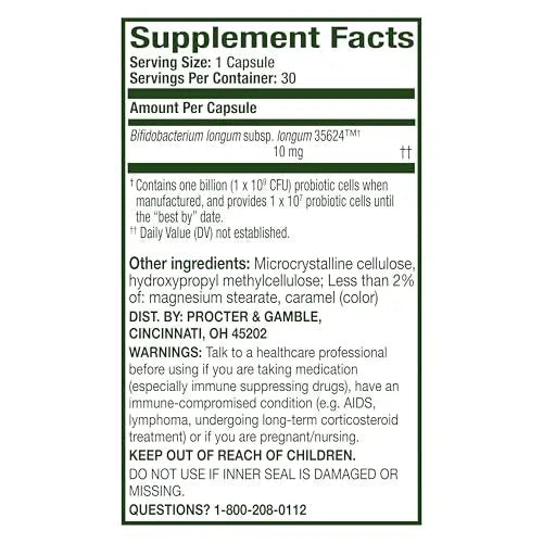 Align Probiotic, Pro Formula, Probiotics for Women and Men, Probiotics for Digestive Health, Men and Womens Probiotic Capsules Help Relieve Occasional Bloating & Gas*, 30 Capsules AlignBuy Supplements Australia