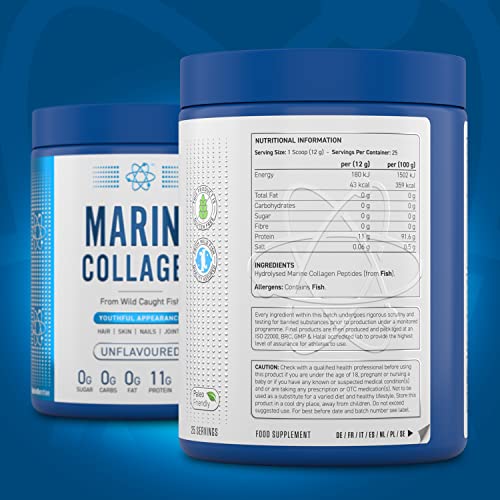 Applied Nutrition Marine Hydrolysed Collagen Powder from Wild Salmon - Protein for Health, Skin, Hair, Nails, Bones, Muscle & Joints Applied NutritionBuy Supplements Australia
