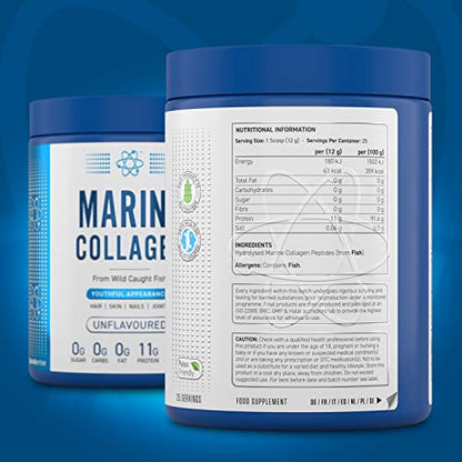Applied Nutrition Marine Hydrolysed Collagen Powder from Wild Salmon - Protein for Health, Skin, Hair, Nails, Bones, Muscle & Joints Applied NutritionBuy Supplements Australia