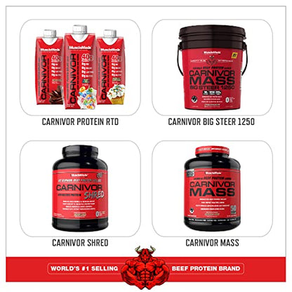 MuscleMeds Carnivor Beef Protein Isolate Powder, Chocolate Peanut Butter, 4.14 Pound MuscleMedsBuy Supplements Australia