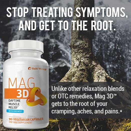 SaltWrap Mag 3D – Daytime (Non-Drowsy) Leg Cramp & Muscle Relief Support - Natural SaltWrapBuy Supplements Australia