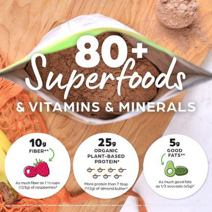 Orgain Organic Perfect Meal Replacement Protein Powder, Chocolate - 25g Plant Based OrgainBuy Supplements Australia