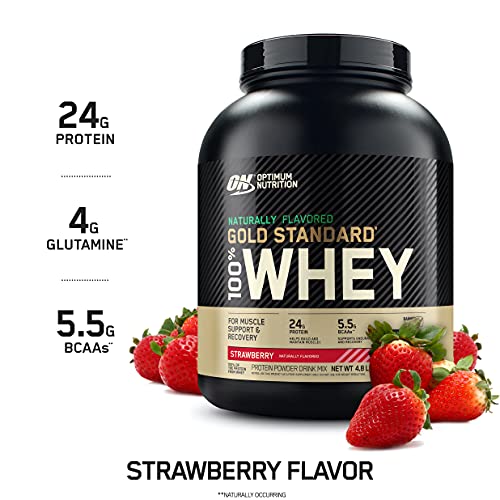 Optimum Nutrition Gold Standard 100% Whey Protein Powder, Naturally Flavored Strawberry Optimum NutritionBuy Supplements Australia