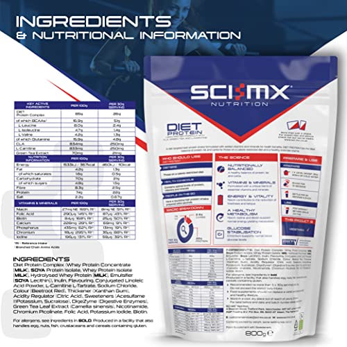SCI-MX Diet Protein, High Protein, Low Sugar, Low Fat Lean Protein Formula Powder with Added CLA SCI-MXBuy Supplements Australia