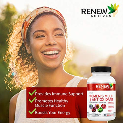 Renew Actives Women's Multi-Vitamin & Antioxidant: Daily Health Supplement for Woman Renew ActivesBuy Supplements Australia