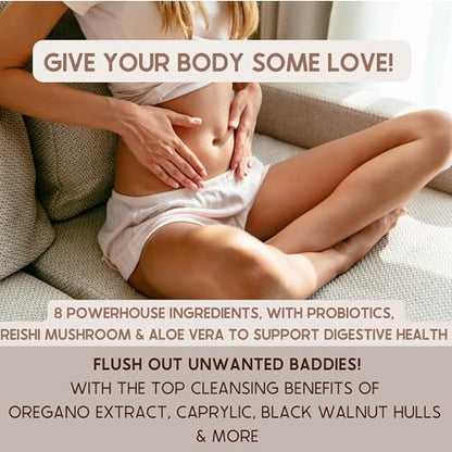 SACRALMOON Candida Cleanse - 8 Cleansing Ingredients for Digestive Support and Feminine Care SACRALMOONBuy Supplements Australia