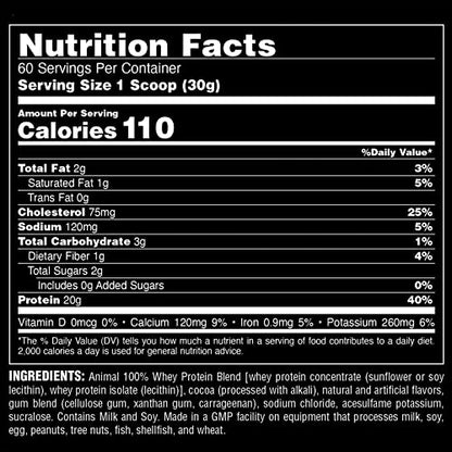 Animal 100% Whey Protein Powder – Whey Blend for Pre- or Post-Workout, Recovery AnimalBuy Supplements Australia