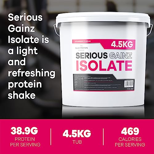 The Bulk Protein Company, Serious Gainz Isolate – 4.5kg – Whey Protein Powder The Bulk Protein CompanyBuy Supplements Australia