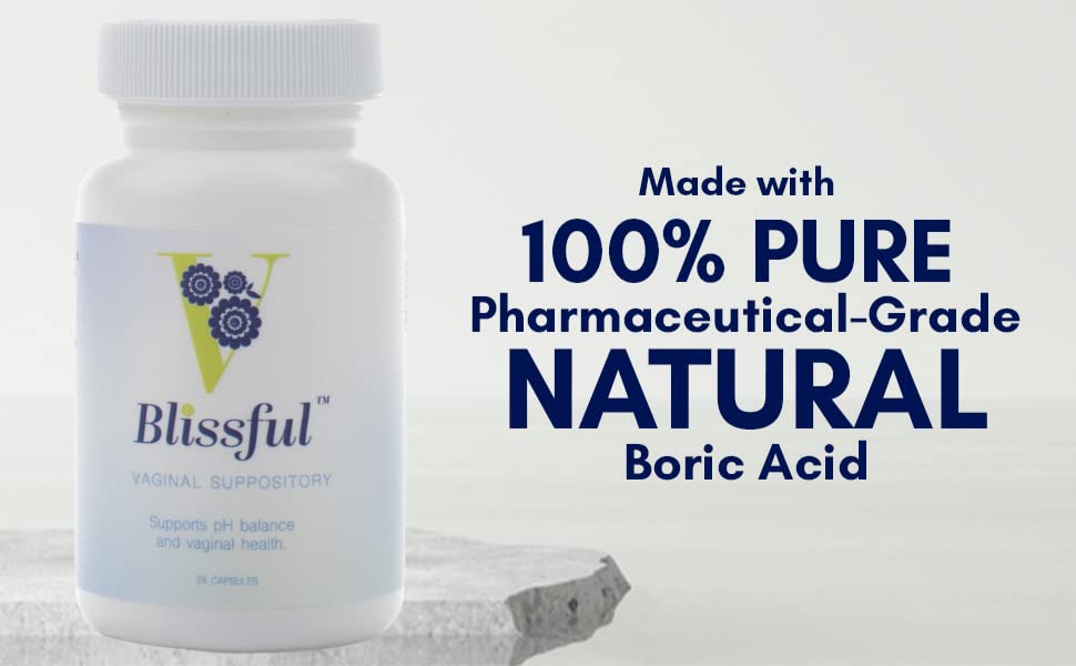 V Blissful Boric Acid Suppository & Soothing Vaginal Solution for Yeast Infection & Bacterial Vaginosis V BlissfulBuy Supplements Australia