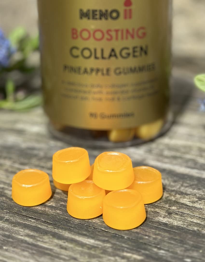 Meno® Boosting Collagen Natural Pineapple 90 Gummies Meno IIBuy Supplements Australia