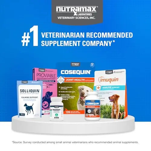 Nutramax Cosequin Joint Health Supplement with Multifunctional Support for Dogs, Soft Chews with Glucosamine, Chondroitin, Omega-3s, and Postbiotics, 90 Count Nutramax LaboratoriesBuy Supplements Australia