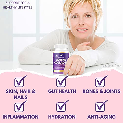 High Strength Marine Collagen Tablets - Skin, Hair, Nails & Joints - Fortified with Hyaluronic Acid Euphoria BlissBuy Supplements Australia