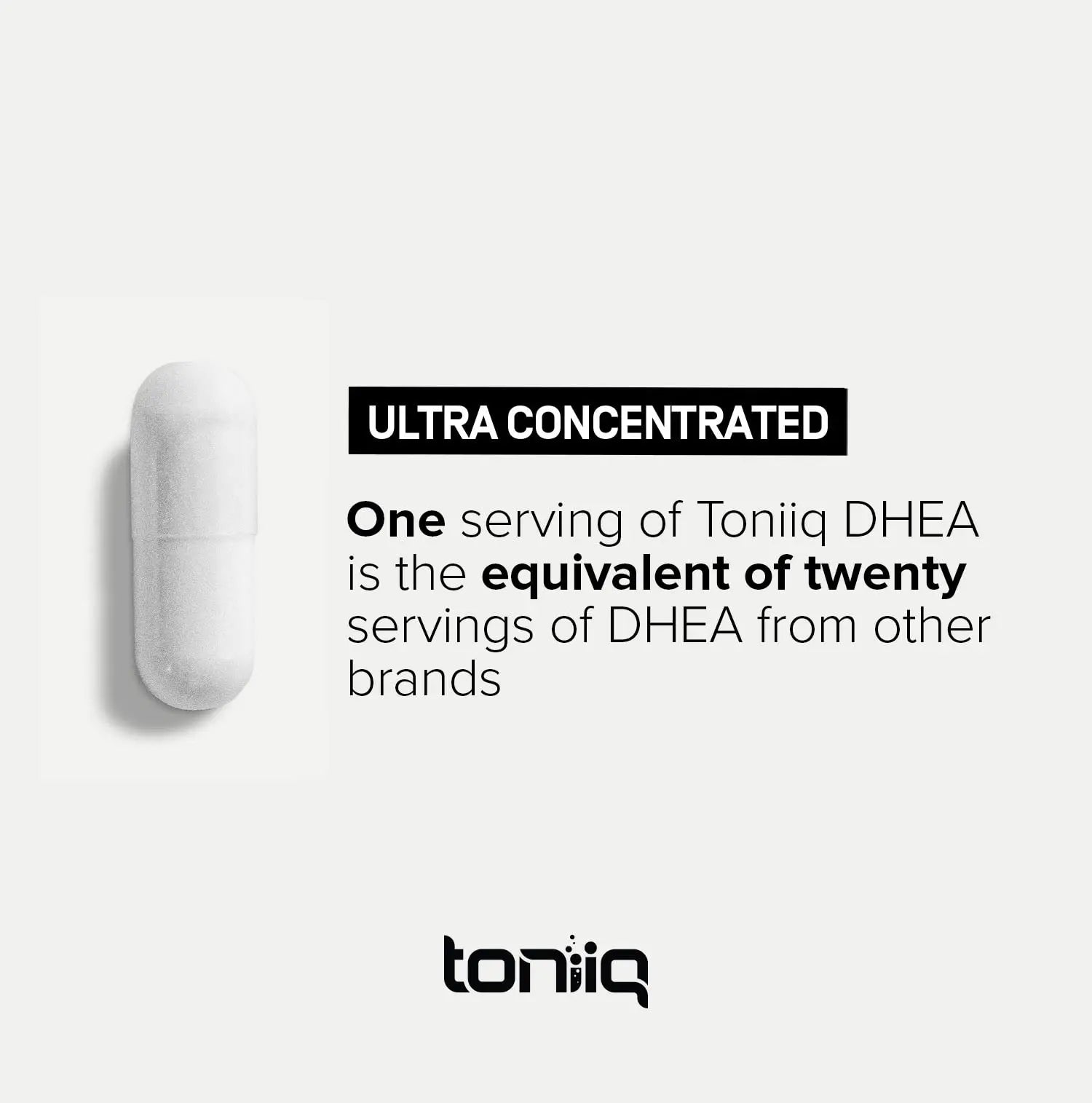 Toniiq Ultra High Strength DHEA 100mg Supplement for Men - 99%+ Highly Purified and Bioavailable Micronized DHEA Supplement for Women and Men - DHEA 100 mg - 180 Capsules Toniiq buy supplements Au