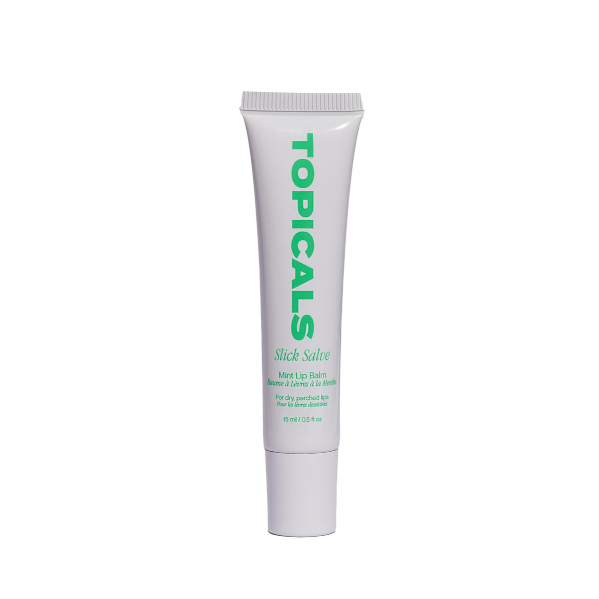 Topicals Slick Salve Mint Glossy Lip Balm | Soothes Discomfort, Strengthens Barrier and Provides Lasting Hydration & Relief | Vegan, Paraben-Free