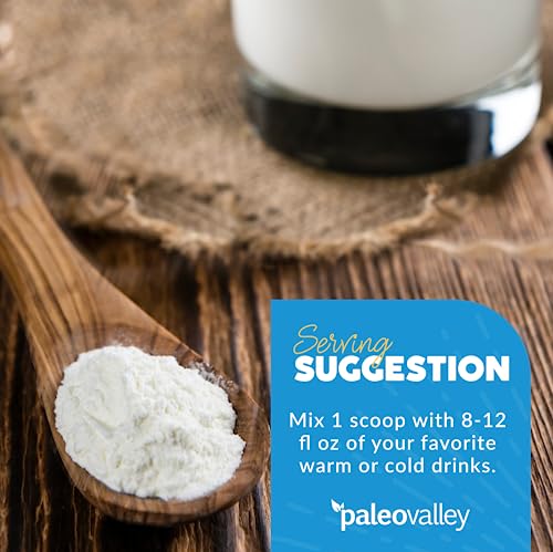 Paleovalley 100% Grass Fed Bone Broth Protein Powder - Vanilla - Rich in Collagen for Hair PaleovalleyBuy Supplements Australia