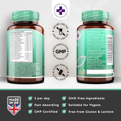 60 Billion CFU Probiotic Cultures - Scientifically Backed Lactospore® for Good Gut Flora NutravitaBuy Supplements Australia