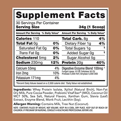 Clean Simple Eats Chocolate Brownie Batter Whey Protein Powder, Natural Sweetened Clean Simple EatsBuy Supplements Australia
