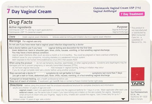 Taro Clotrimazole 7 Vaginal Cream 45 g TAROBuy Supplements Australia