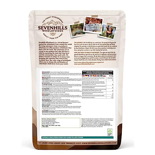 Sevenhills Wholefoods Hydrolysed Marine Collagen Powder 300g, from Switzerland, 100% Pure Unflavoured Protein Peptides Sevenhills WholefoodsBuy Supplements Australia